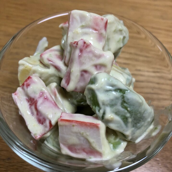 瞬間おつまみ アボカドとカニカマのワサマヨあえ レシピ 作り方 By Momokota1222 楽天レシピ